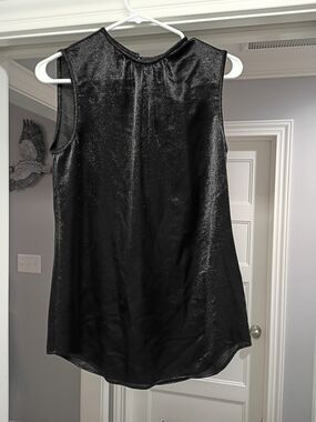 DSQUARED2 Black Shimmery Sleeveless Top Women's IT Size 40 New $599 Italy
